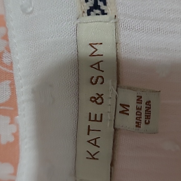 Kate & Sam White Eyelet Maxi Dress, sz M NWT - Picture 6 of 9